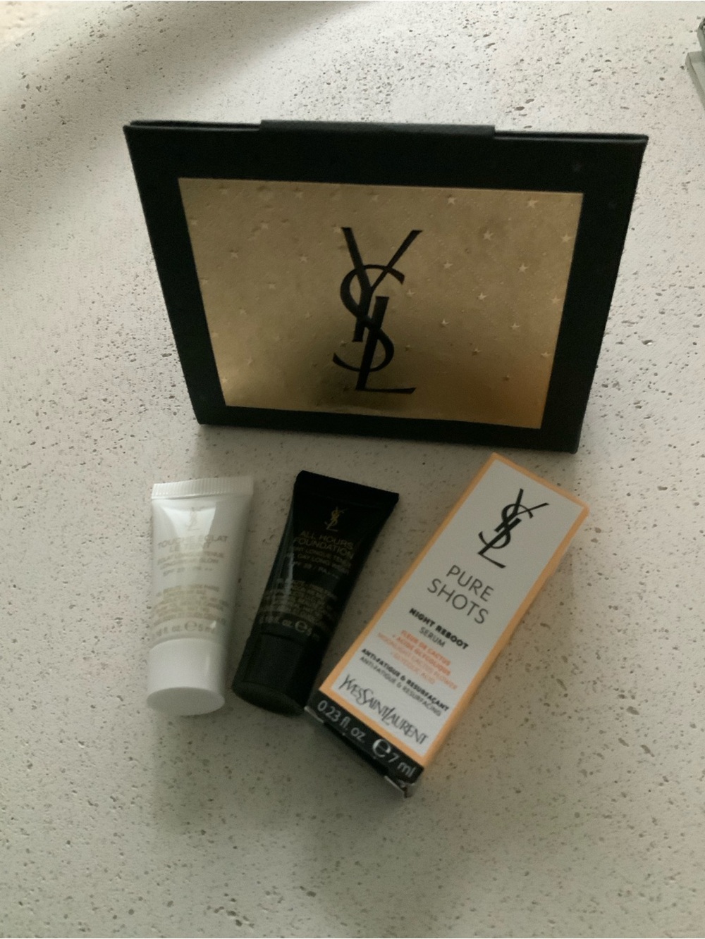 Yves Saint Laurent Skincare Trio with Branded Gold-Accented Box
